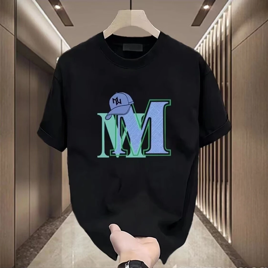 新款原宿百搭纯棉气质慵懒男女情侣短袖t恤修身半袖潮流休闲上衣