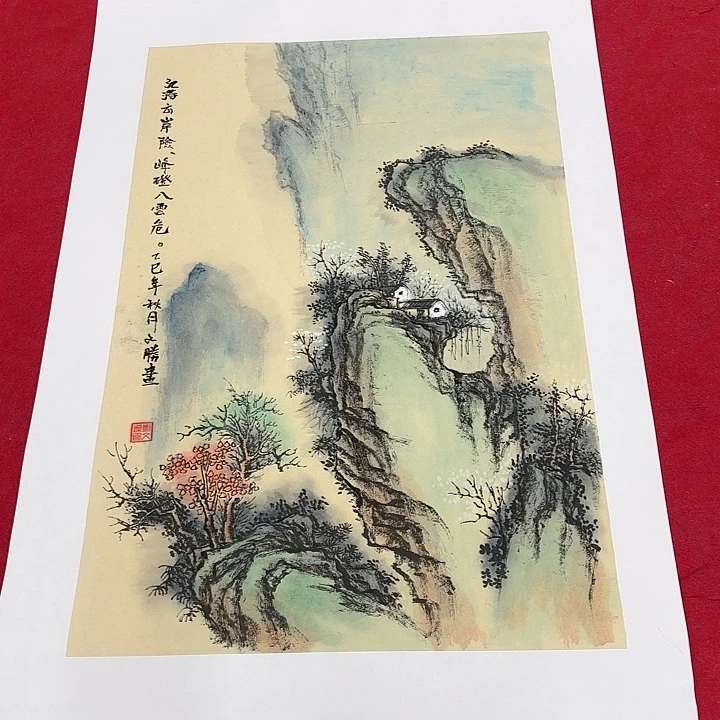 国画花鸟等图案为一体的大型