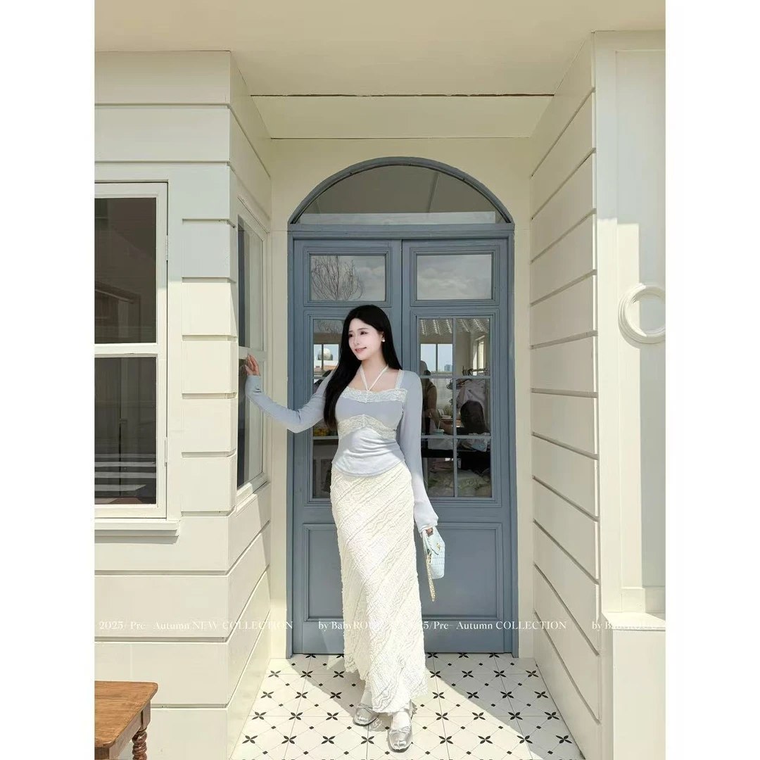 【月光流萤裙】温与柔浪漫不规则斜纹蕾丝气质百搭显瘦半裙