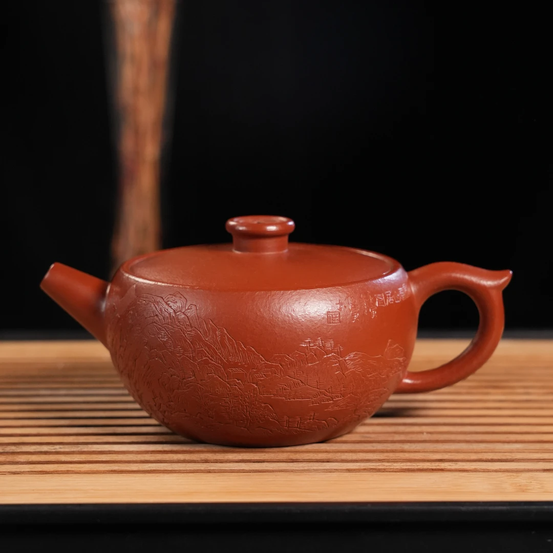 Z-XQL-25   许秋璐  宜兴手工紫砂  纳福俊寅刻