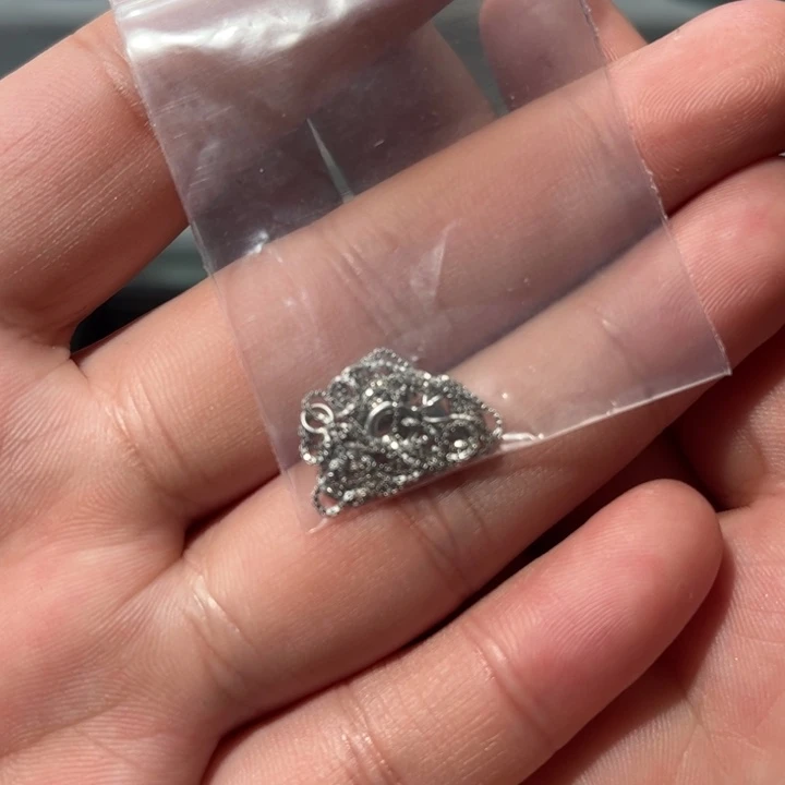 和田玉颈饰银S925镶嵌只****恒