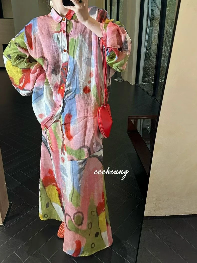 （衬衫套装）两件套套装休闲