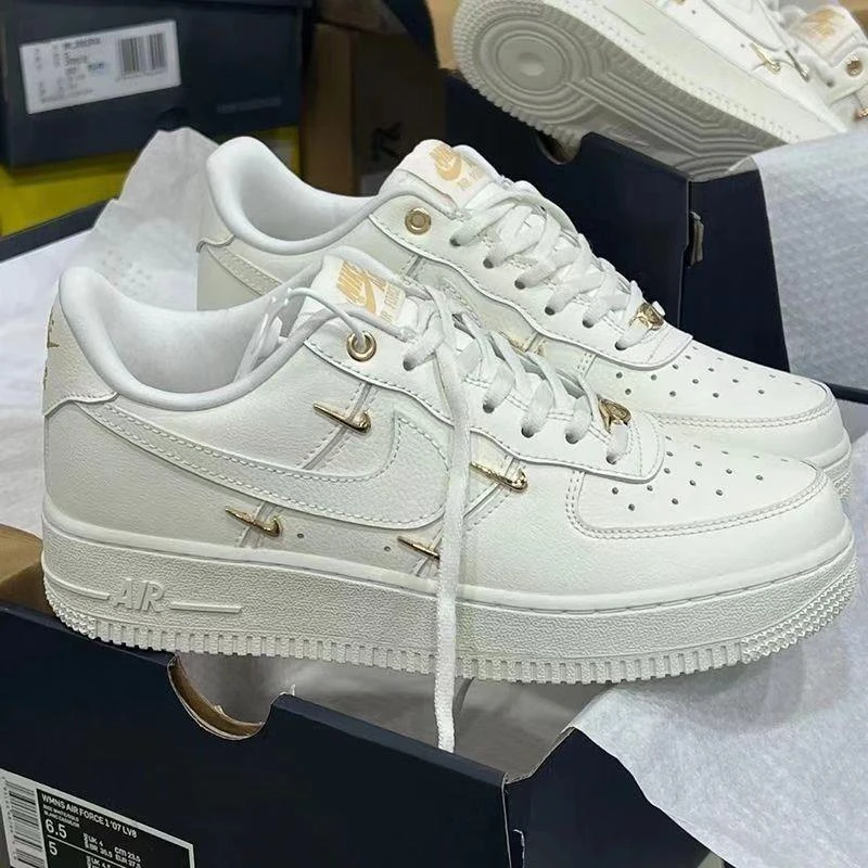NIke联名何但纯原AF1空军一号四钩白金低帮情侣休闲时尚百搭运动