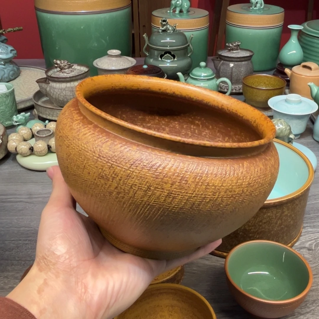 黄灿 拙朴  水盂