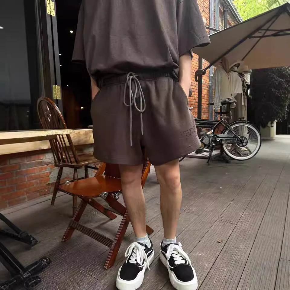 复线ESSENTIALS高街美式夏季新款百搭宽松舒适运动抽绳短裤男