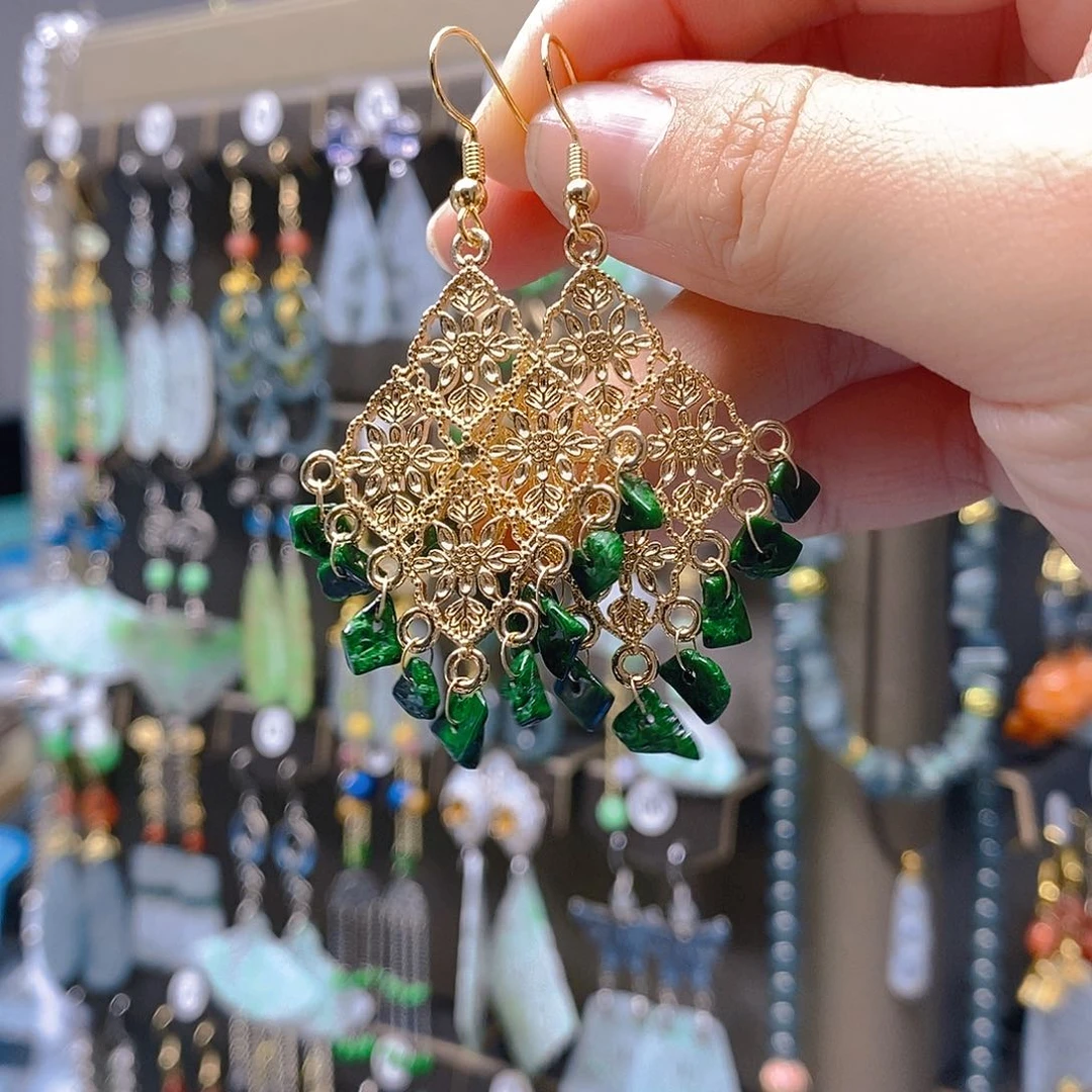 未镶嵌翡翠耳饰翡翠