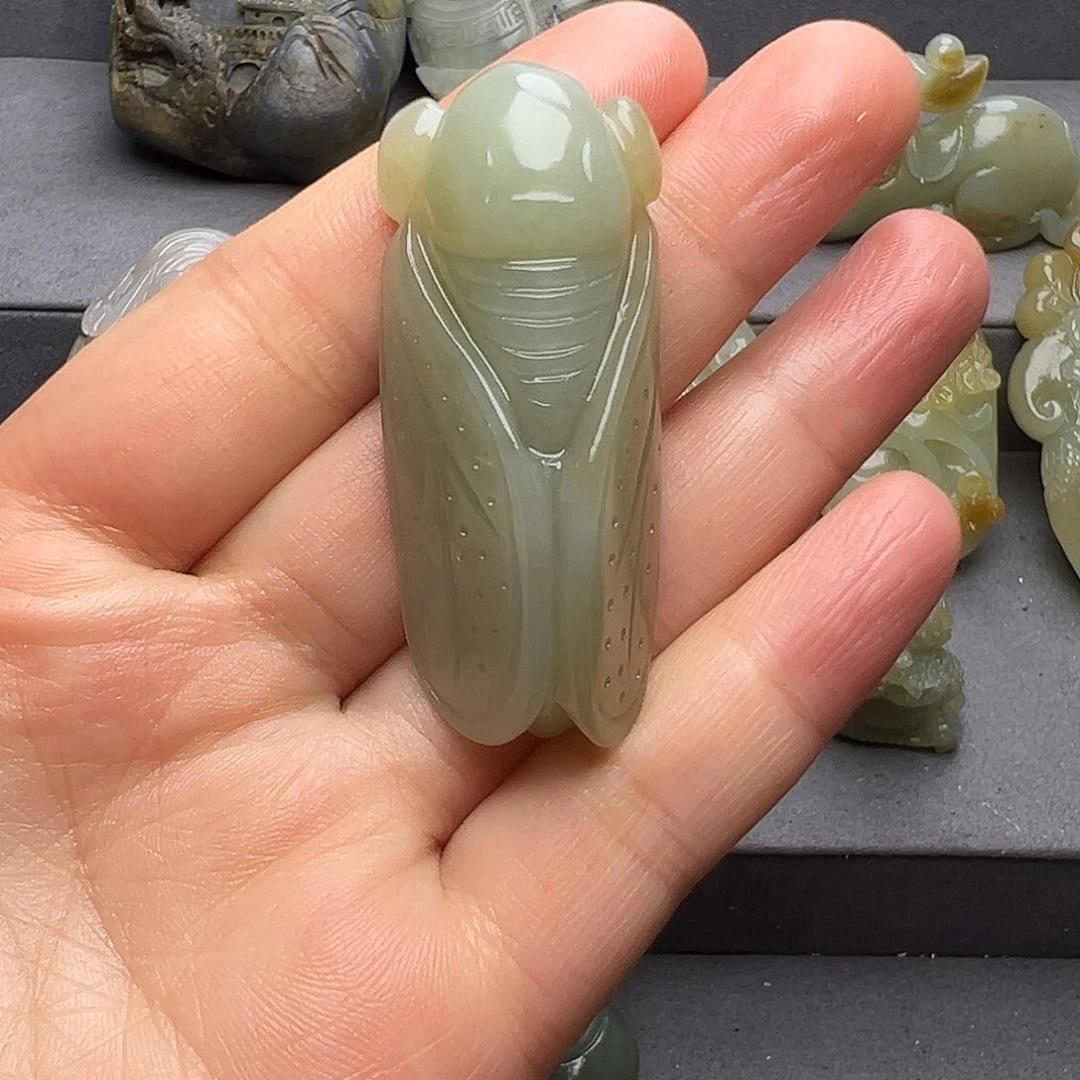 和田玉未镶嵌挂件