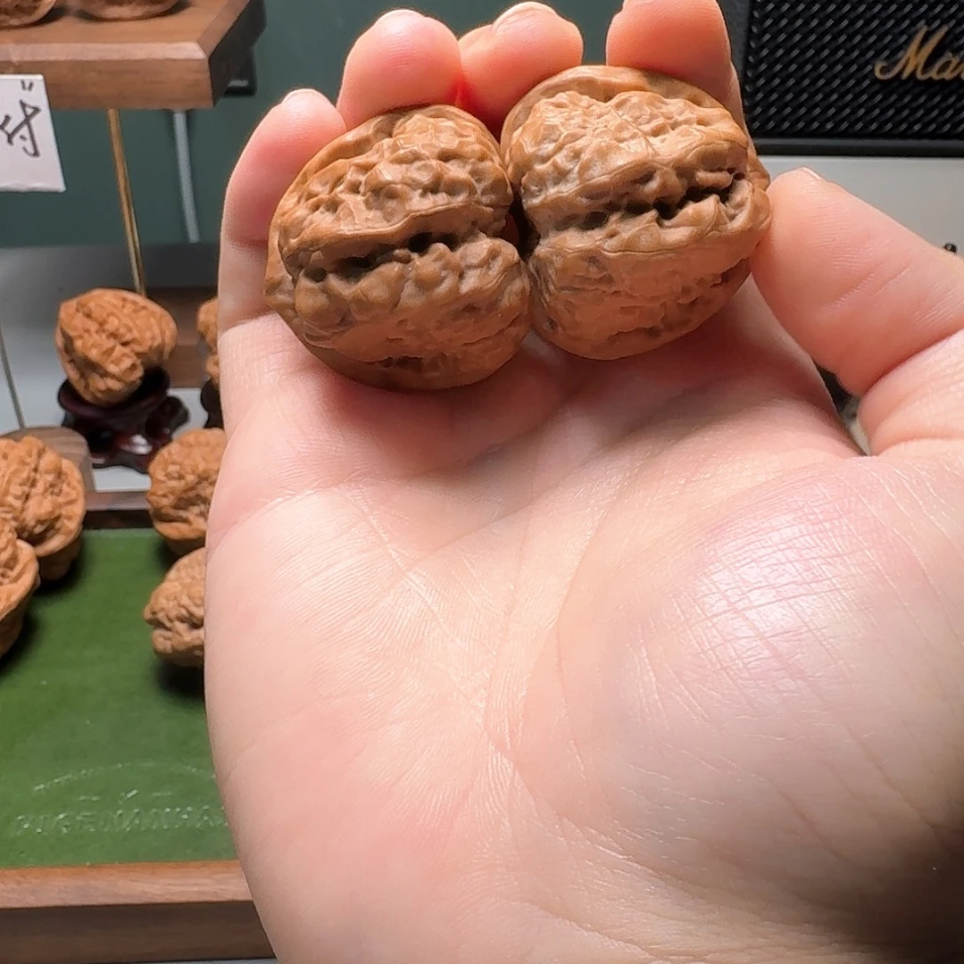 1***a文玩核桃吊坠择真严选39+四开背延庆S级