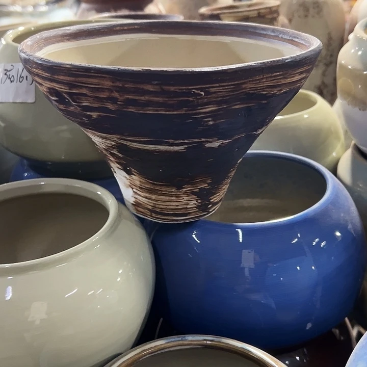 景德镇精品花盆栽适合盆口19高12