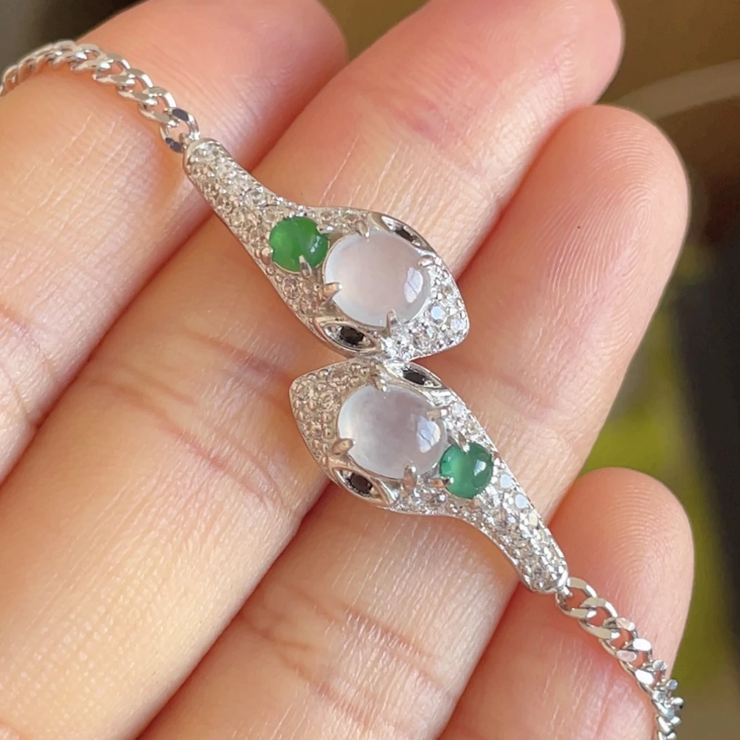 翡翠手链未镶嵌蛇