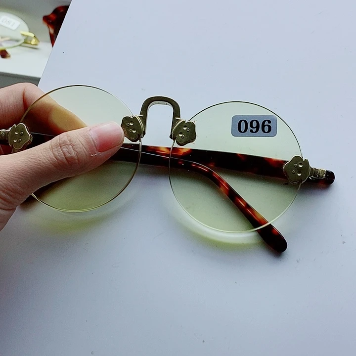 分体款天然水晶石头眼镜