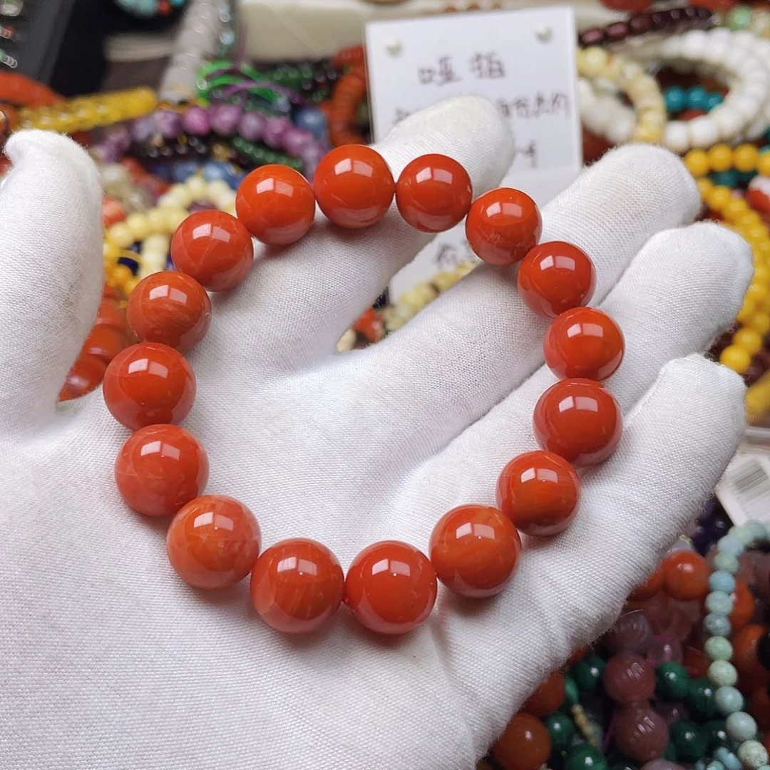 玛瑙/玉髓手链合金庞*48538