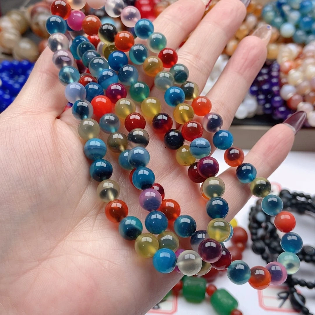 【闪购商品】玛瑙/玉髓手链未镶嵌雪*