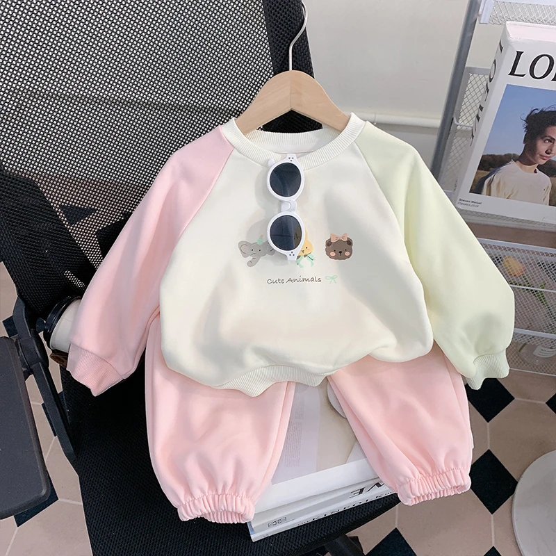 【米家原创】女童秋装套装2025新款洋气卫衣裤子小童两件套春秋季