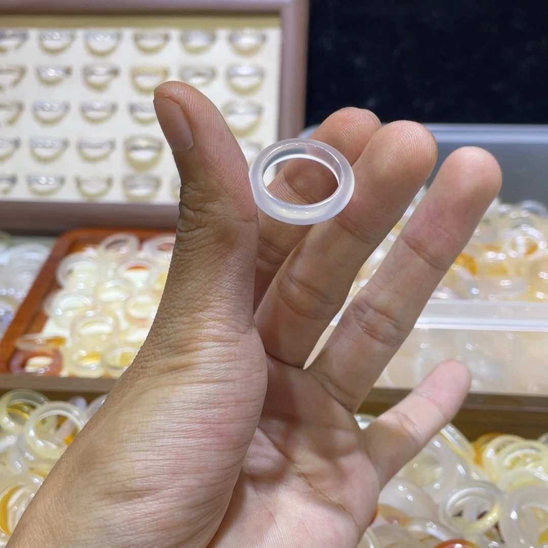 玛瑙/玉髓未镶嵌戒指79号港14