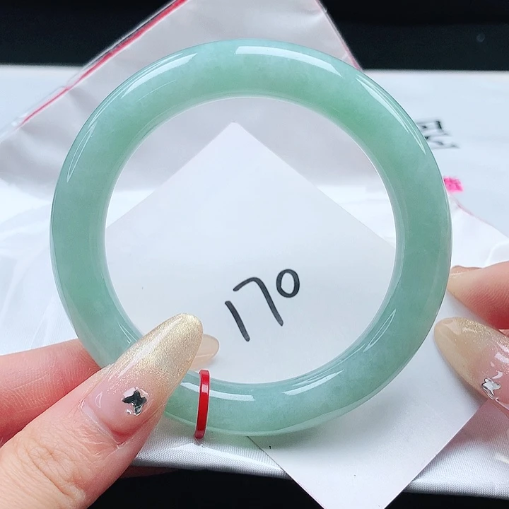 翡翠手镯未镶嵌56 圆条