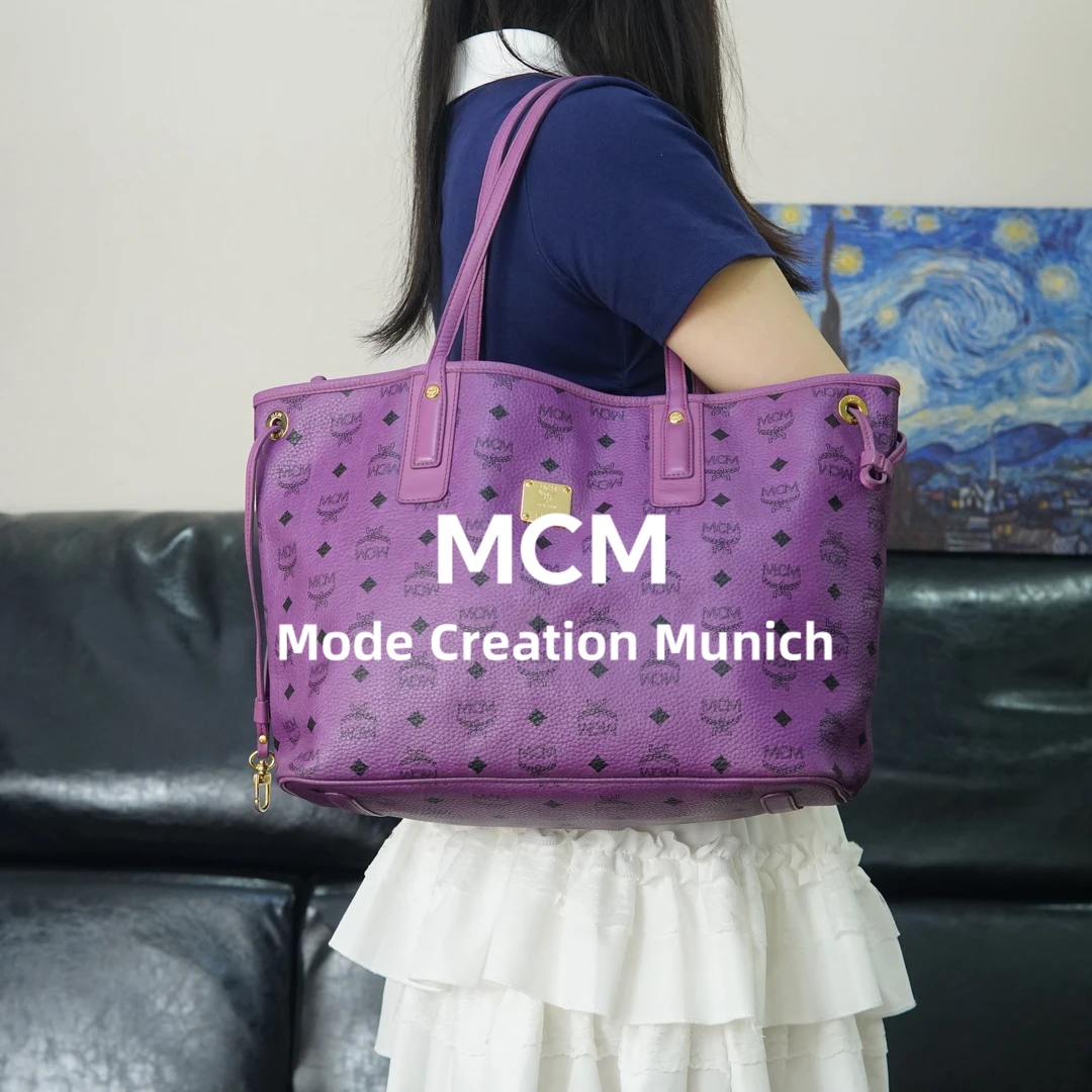 95新 MCM 金标单肩托特/EE06715016/5016