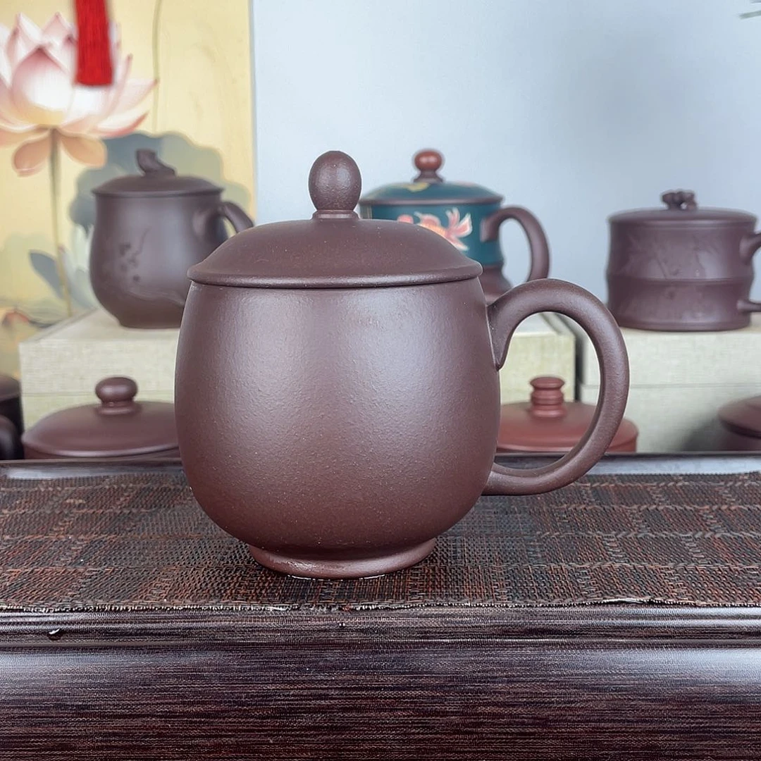 茶杯紫砂紫砂盖杯400cc