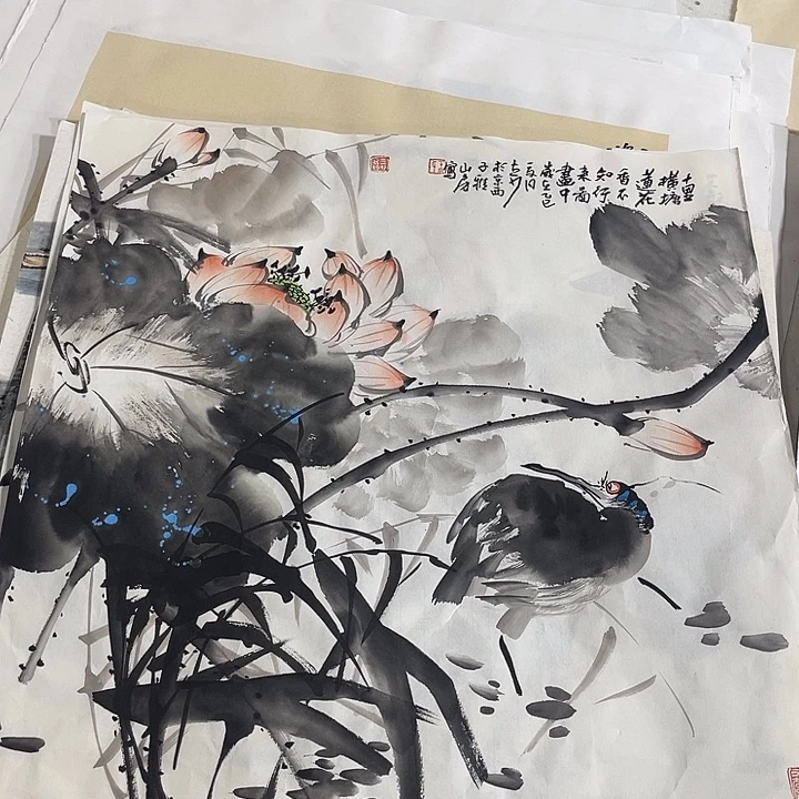 姜奇老师花鸟作品50×50