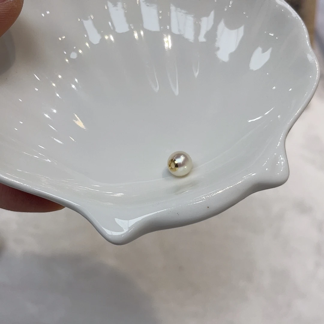 吊坠(不含链)18K金镶嵌海水珍珠