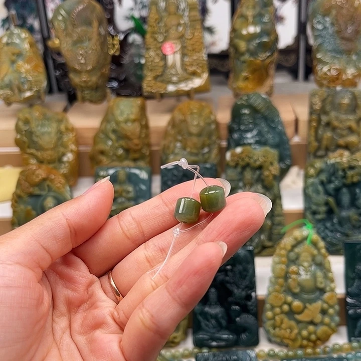 ****y翡翠未镶嵌颈饰天然翡翠a货珠