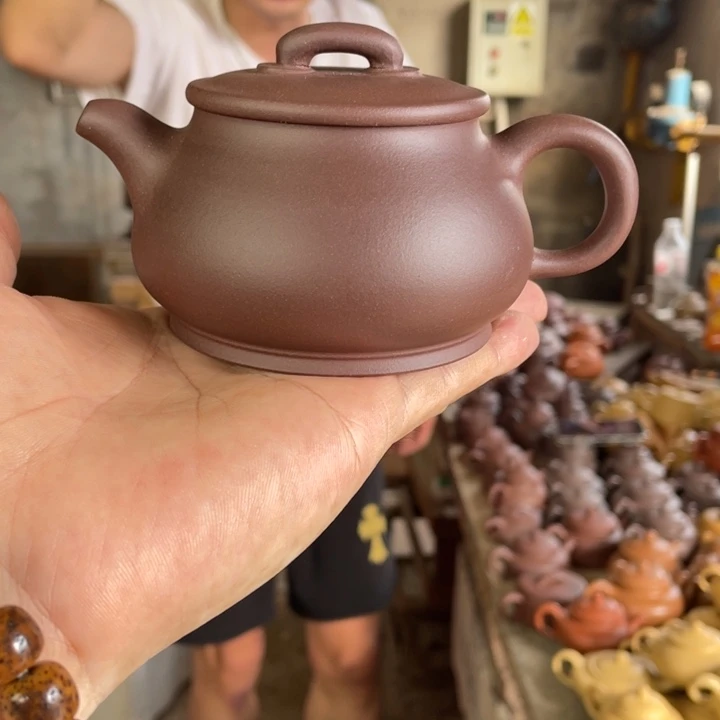 茶壶紫砂MB儒相。老紫泥220CC