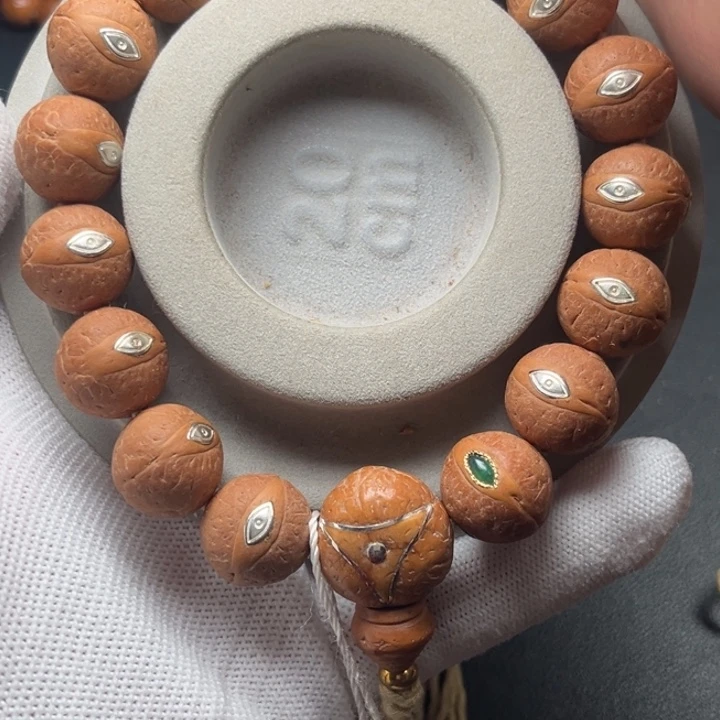 手串凤眼菩提16mm银眼