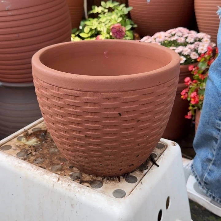 紫砂花盆口24高20宜兴紫砂