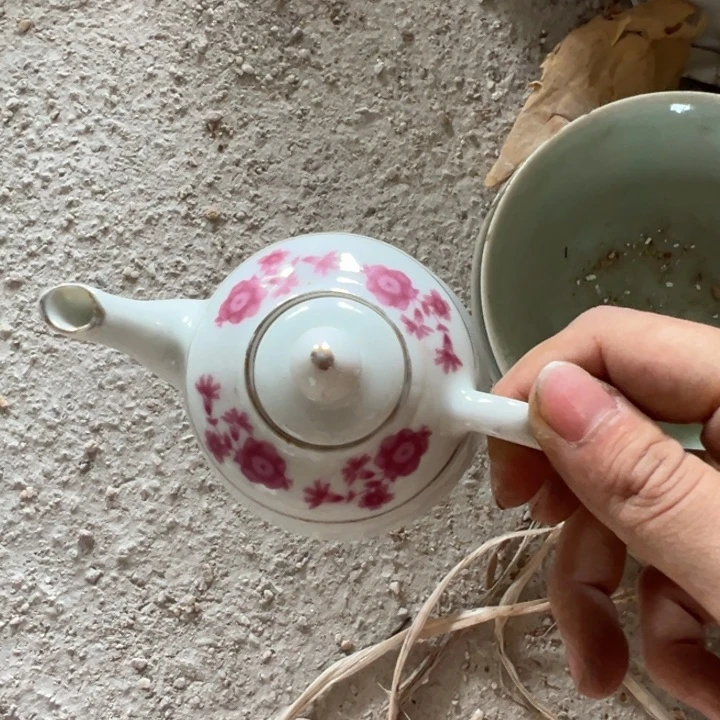 五*小红花茶壶一个小茶壶