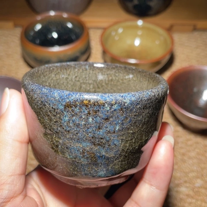 笨***孩茶盏传统柴烧建盏