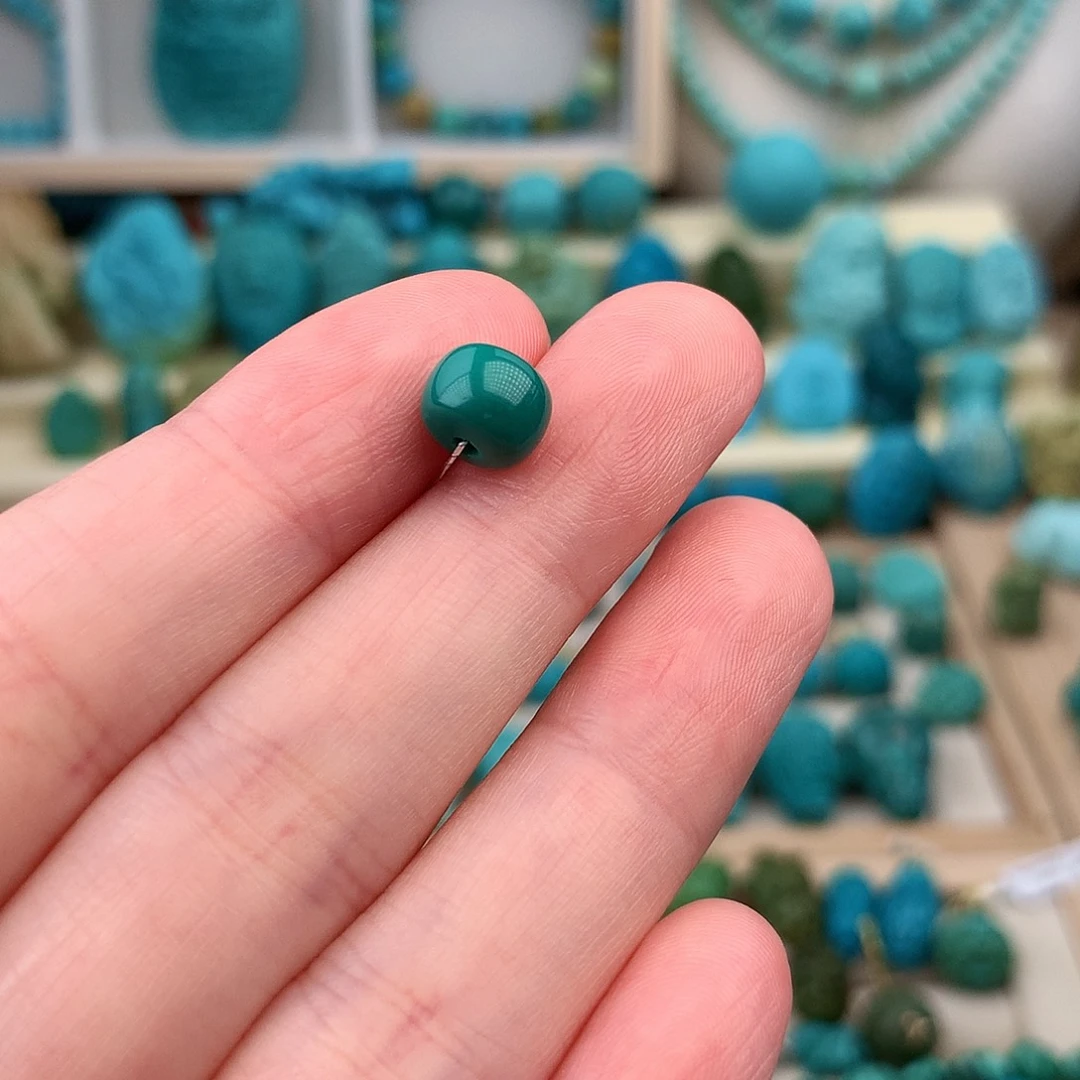 未镶嵌绿松石珠宝奇石