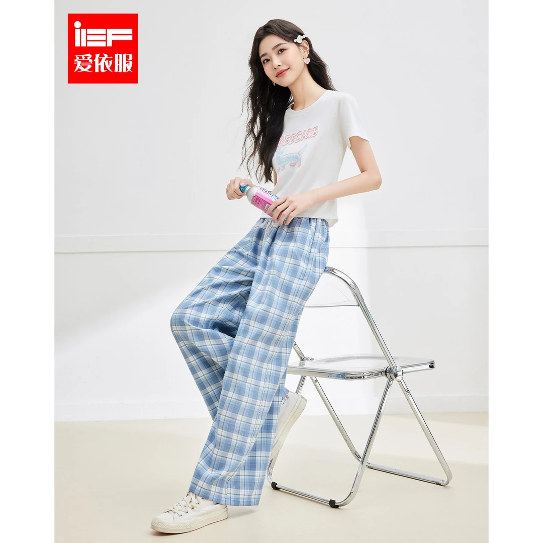 IEF/爱依服时尚套装2025夏季新款韩版时尚休闲运动风显瘦上下套裤