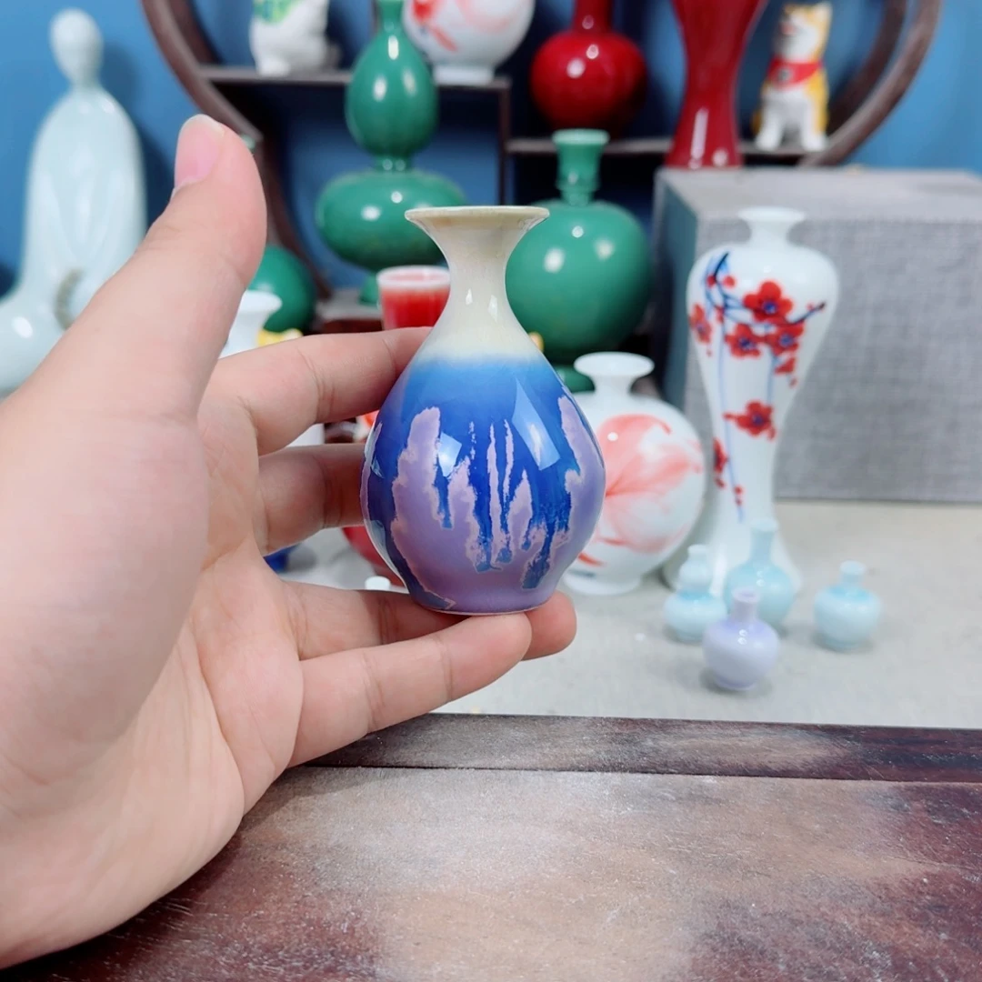 陶瓷手工小花器摆件