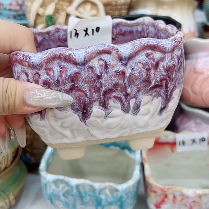 有孔，满10元发货多肉陶瓷花盆