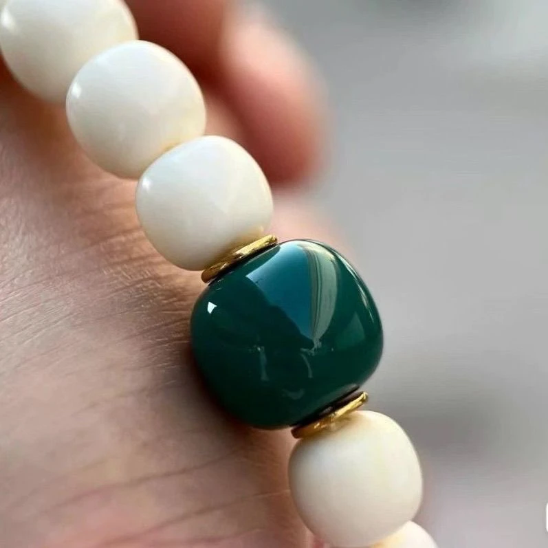 地狱色老型珠文玩配饰顶珠单颗文玩配饰顶珠配饰猴头配饰搭配