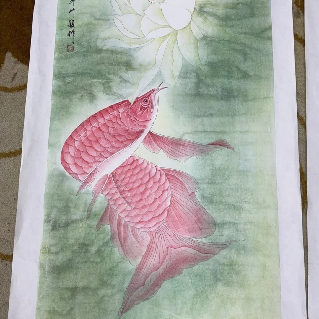 国画等****时张竹颖三尺花鸟