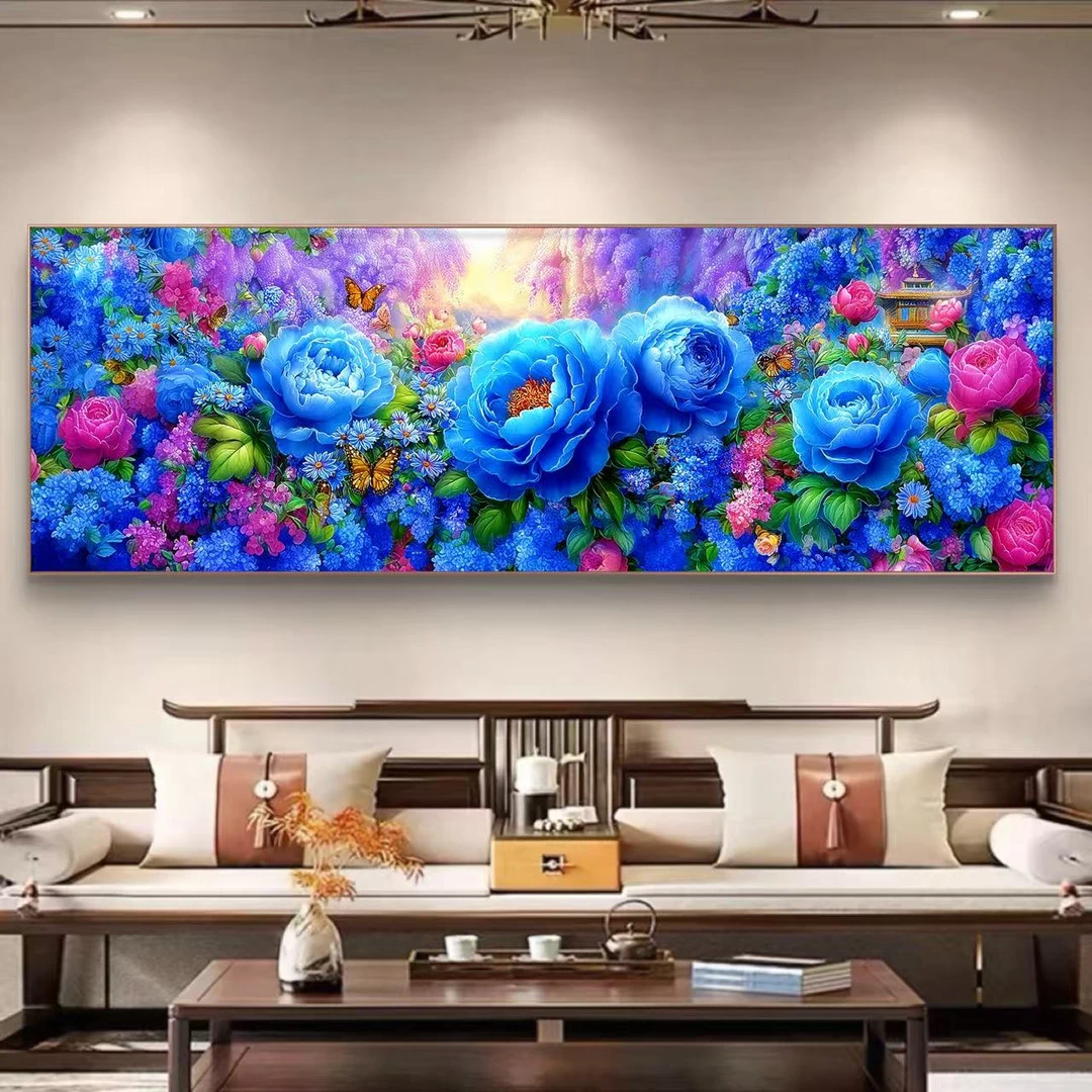 定制十字绣 原创版权青风万里195*63小格没绣的f2281