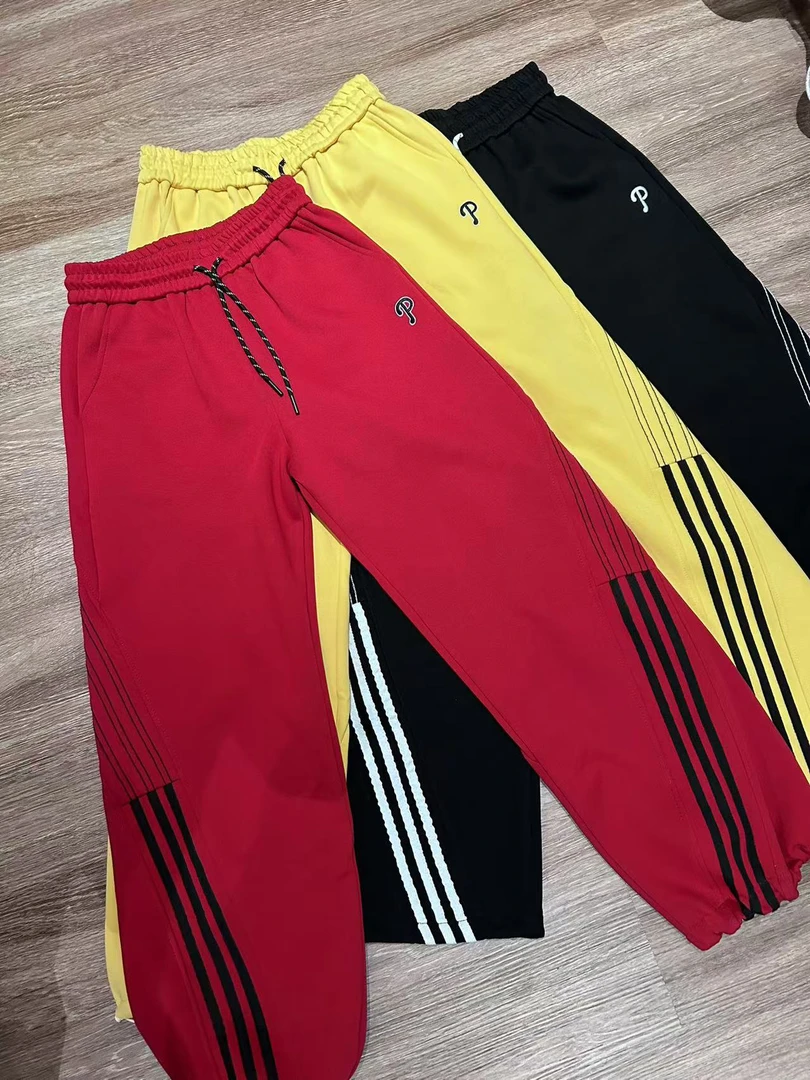 6046冬秋季时尚百搭拼接卫裤休闲裤