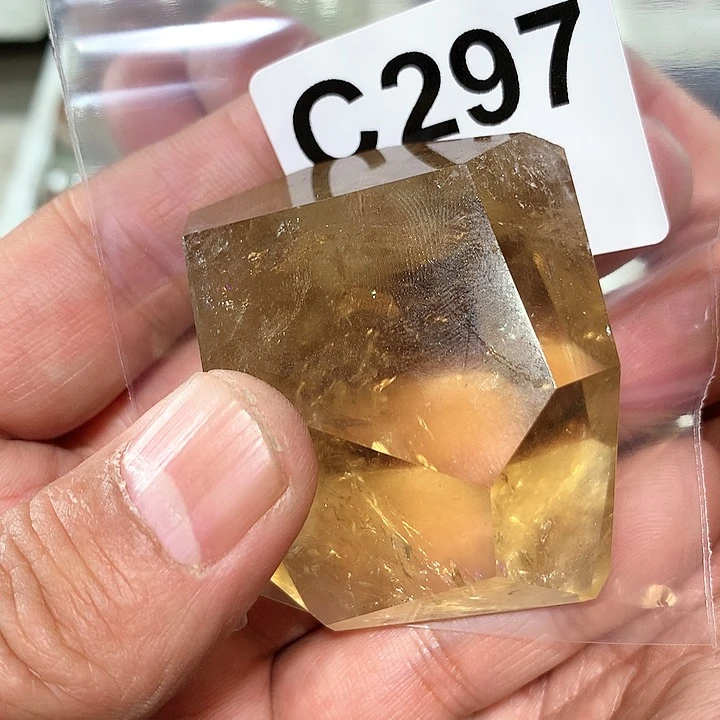 黄晶天然水晶C297未镶嵌刘*