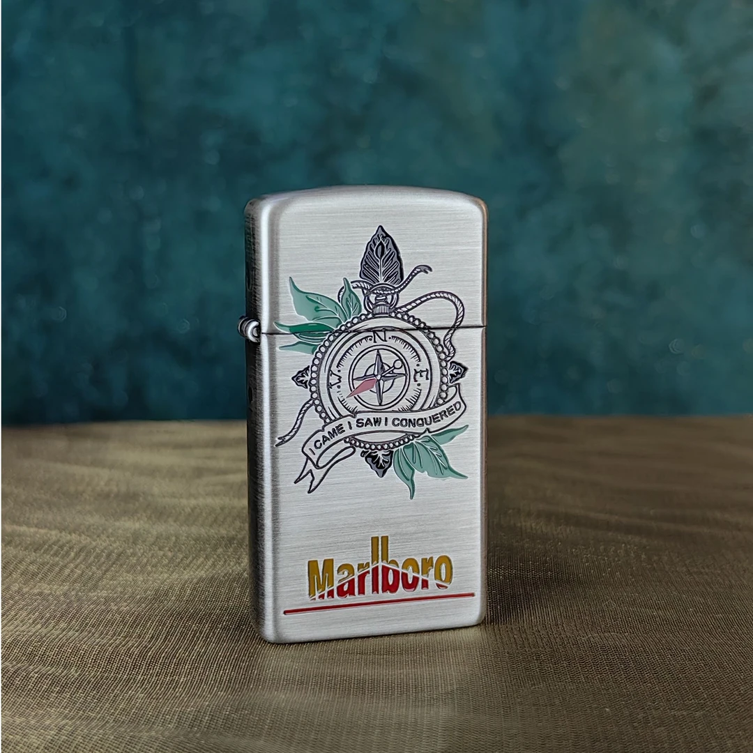 ZIPPO 打火机正品  1605万宝路指南针 1486