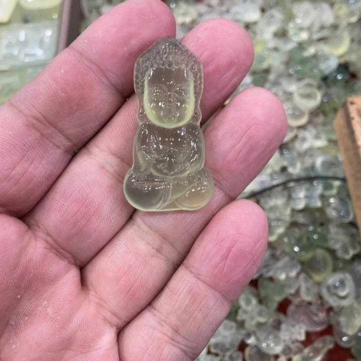蛇纹石玉合金颈饰