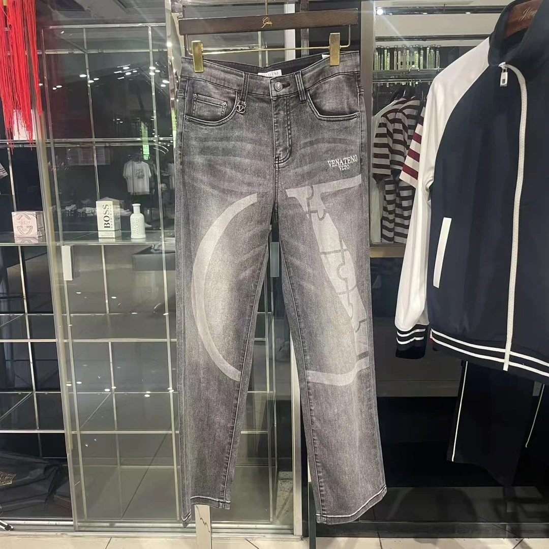 VENATENO25春夏直筒牛仔裤