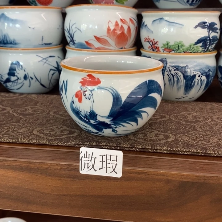 釉下老陶泥手工绘制