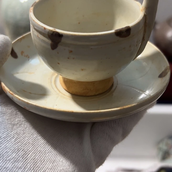 瓷片大*S手工杯子一件完整