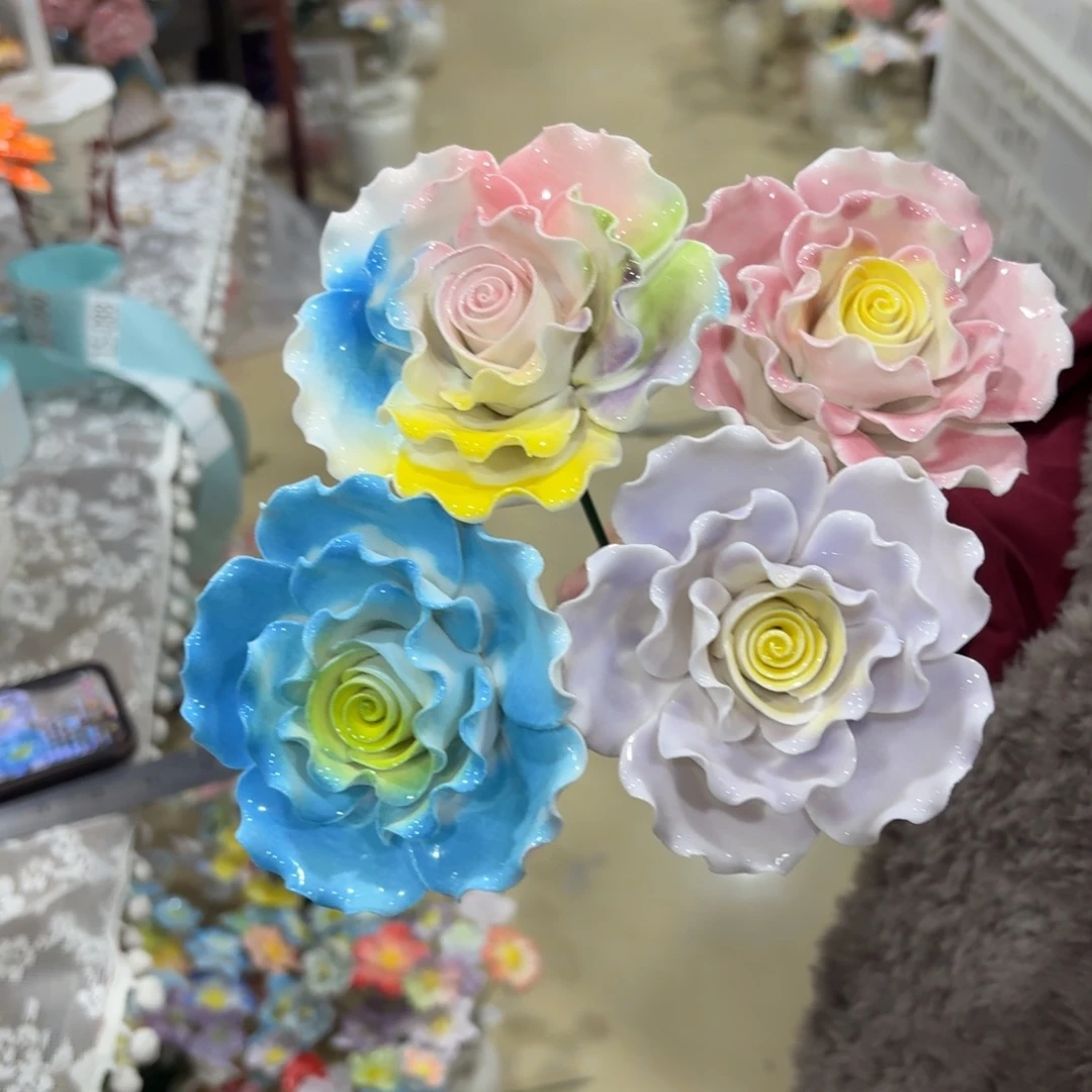 陶瓷花，拍满20发货，退款拉黑