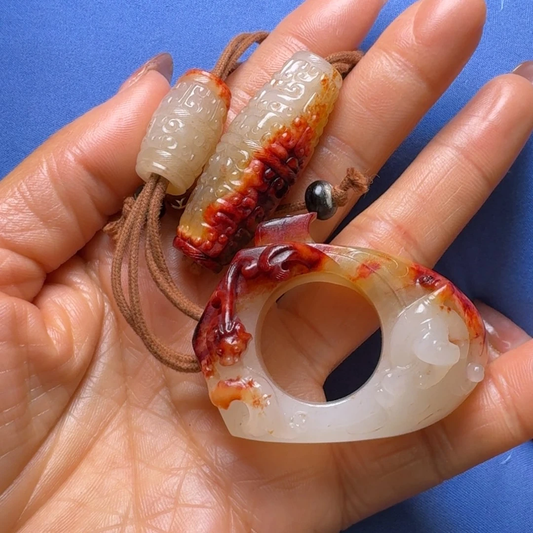 和田玉（糖玉）颈饰未镶嵌