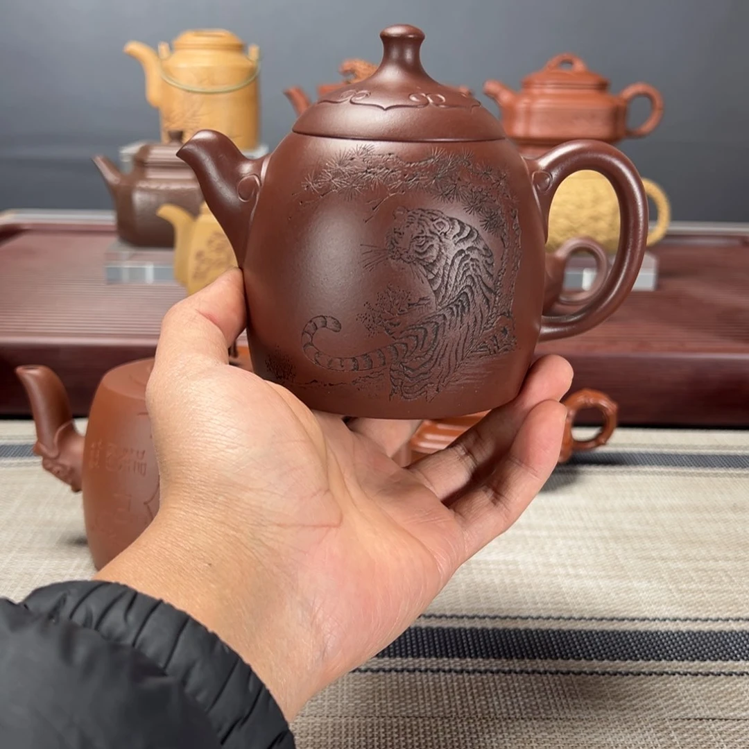 紫砂茶壶倔****塔秦权400CC底槽清