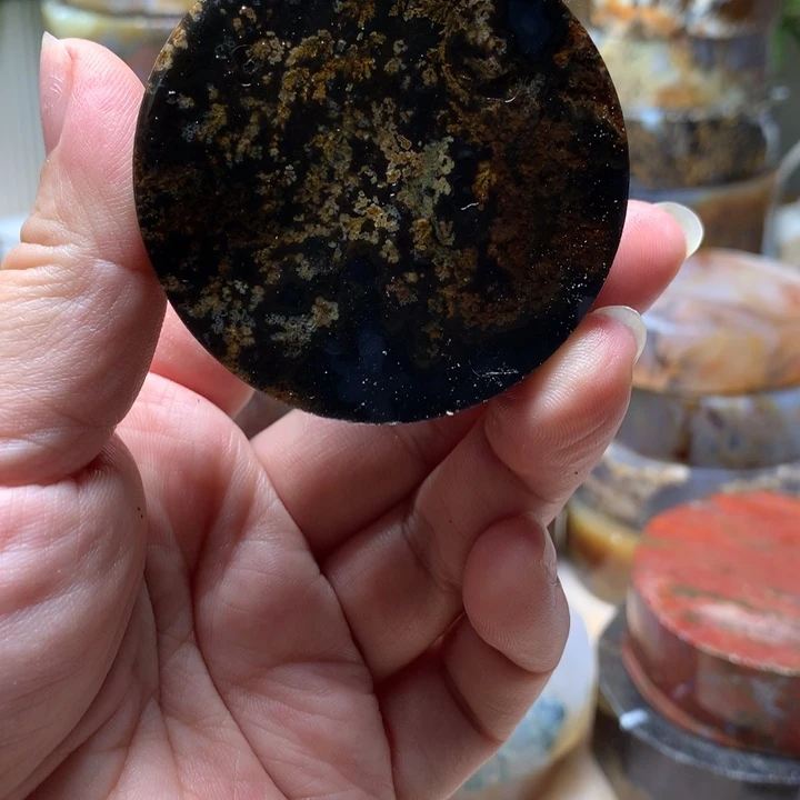 博***轩定制玛瑙定制圆牌
