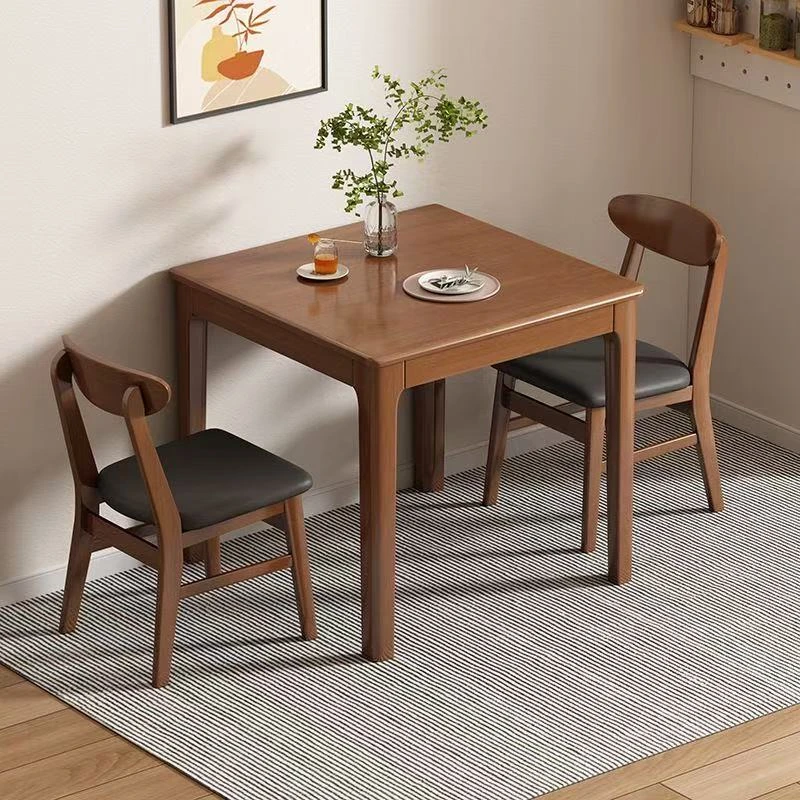 新款八仙桌餐桌组合纯实木家用轻奢款新中式正方形吃饭桌简约椅子