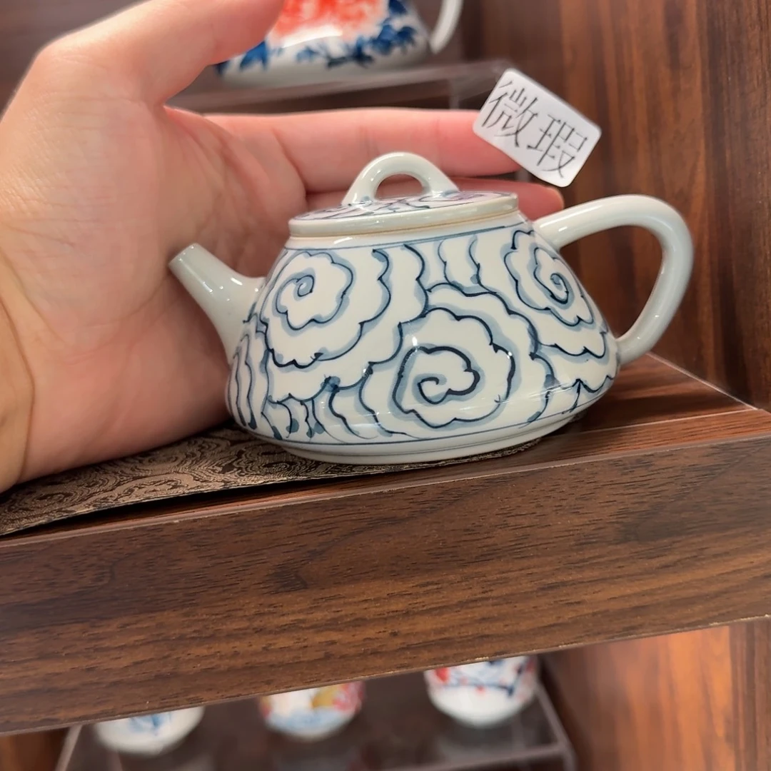 釉下彩纯手绘微瑕